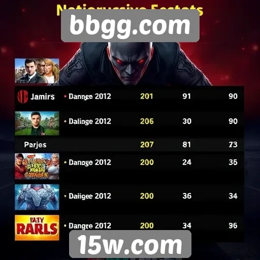 Desempenho de jogos populares em bbgg.com